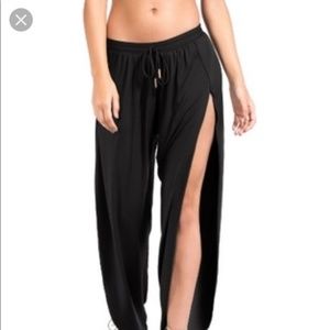 Robin Piccone Side Split Cover-Up Pants NWOT